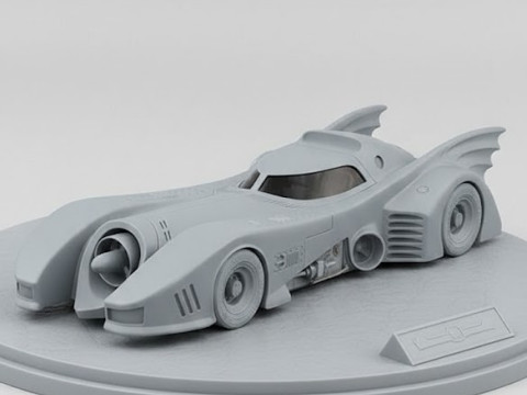 Bonecos 3d style manga anime batmovel Movie style caricato 3D Print Model