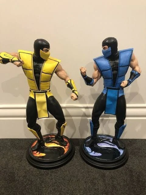 Bonecos 3d style manga anime ninja mortal kombat style caricato 3D Print Model .c4d .max .obj .3ds .fbx .stl .blend 