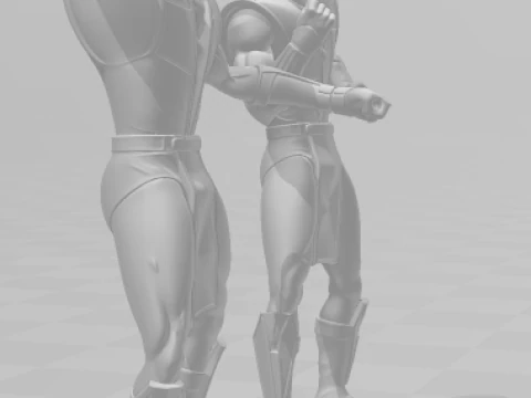 Bonecos 3d style manga anime ninja mortal kombat style caricato 3D Print Model