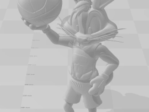 Bonecos 3d style manga anime buggbunny pernalonga style caricato Modello di stampa 3D