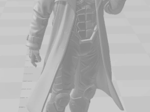 Bonecos 3d style manga anime xmen gambit style caricato Modello di stampa 3D