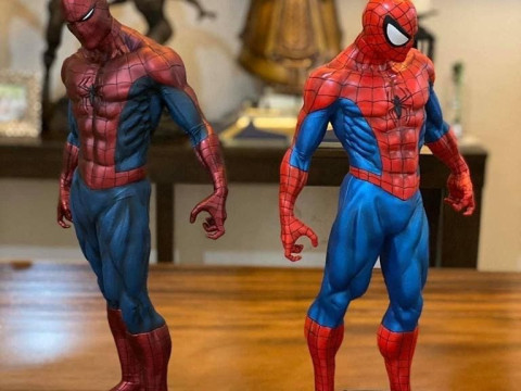 Bonecos estilo 3d mang&aacute; anime marvel dc spiderman her&oacute;is estilo caricato Modelo de Impressão 3D