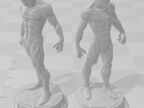 Bonecos 3d style manga anime marvel dc spiderman heroes style caricato 3D Print Model