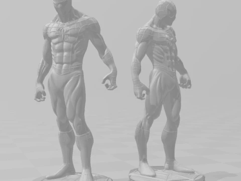Bonecos 3d style manga anime marvel dc spiderman heroes style caricato 3D Print Model