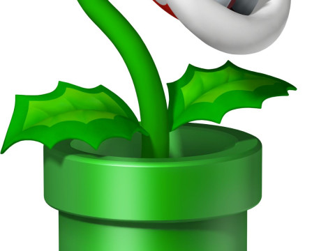 Bonecos 3d style manga anime mario world plant super mario style caricato Modello di stampa 3D