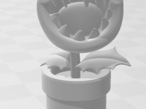 Bonecos 3d style manga anime mario world plant super mario style caricato 3D Print Model