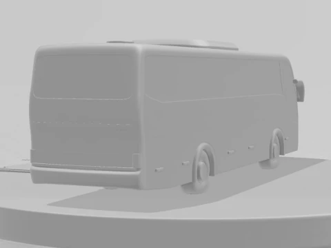 Bonecos estilo 3d manga anime base de fabrica&ccedil;&atilde;o de &ocirc;nibus marcopolo caricato Modelo de Impressão 3D