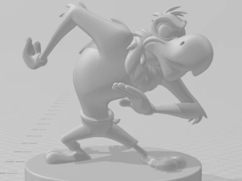 Bonecos 3d style manga anime woodwoodpecker zeca urubu pica pau caricato 3D Print Model