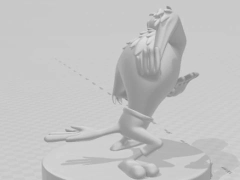 Bonecos 3d style manga anime woodwoodpecker zeca urubu pica pau caricato 3D Print Model