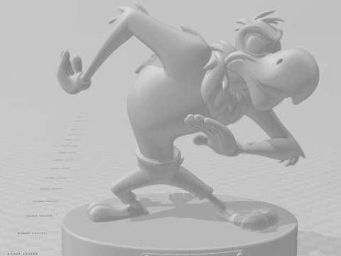 Bonecos 3d style manga anime woodwoodpecker zeca urubu pica pau caricato 3D Print Model