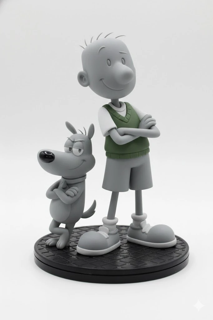 Bonecos 3d style manga anime doug caricato 3D Print Model .c4d .max .obj .3ds .fbx .stl .blend 