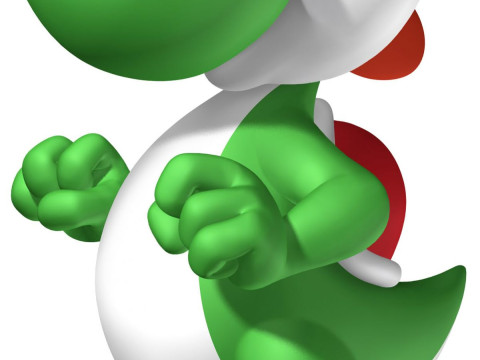 Bonecos 3d style manga anime yoshi super mario caricato Modello di stampa 3D