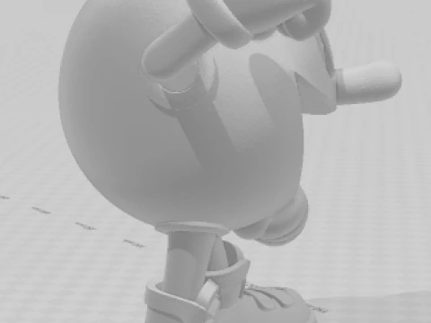 Bonecos estilo 3d manga anime pacman caricato Modelo de impresión 3D