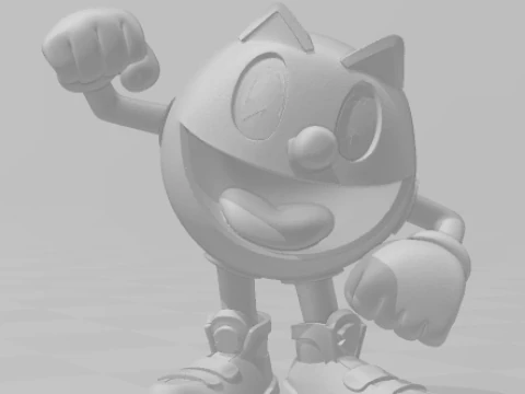 Bonecos estilo 3d manga anime pacman caricato Modelo de impresión 3D