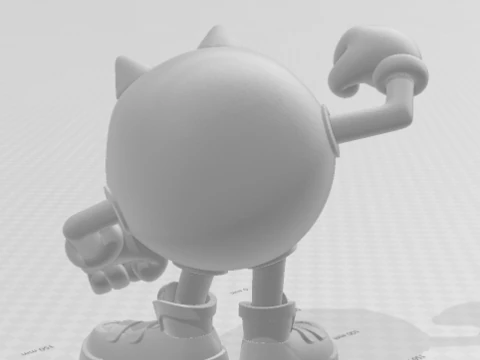 Bonecos estilo 3d manga anime pacman caricato Modelo de impresión 3D
