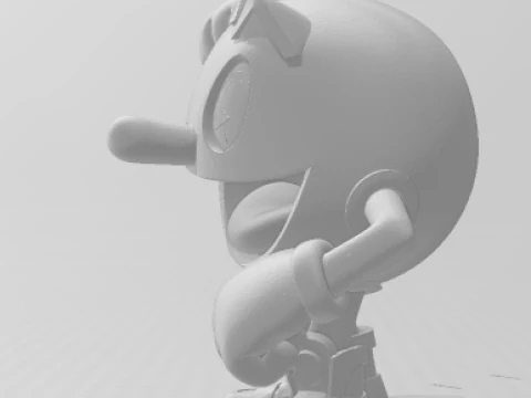 Bonecos estilo 3d manga anime pacman caricato Modelo de impresión 3D