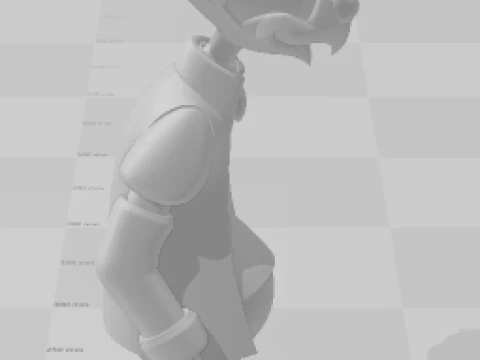 Bonecos 3d style manga anime ducktales teacher profpardal caricato 3D Print Model