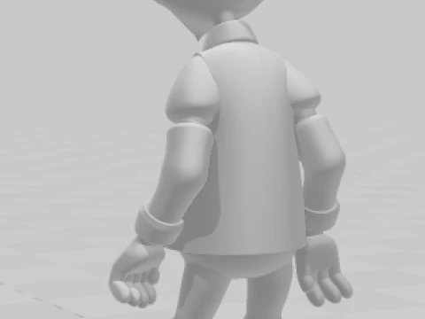 Bonecos 3d style manga anime ducktales teacher profpardal caricato 3D Print Model