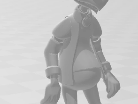 Bonecos 3d style manga anime ducktales teacher profpardal caricato 3D Print Model