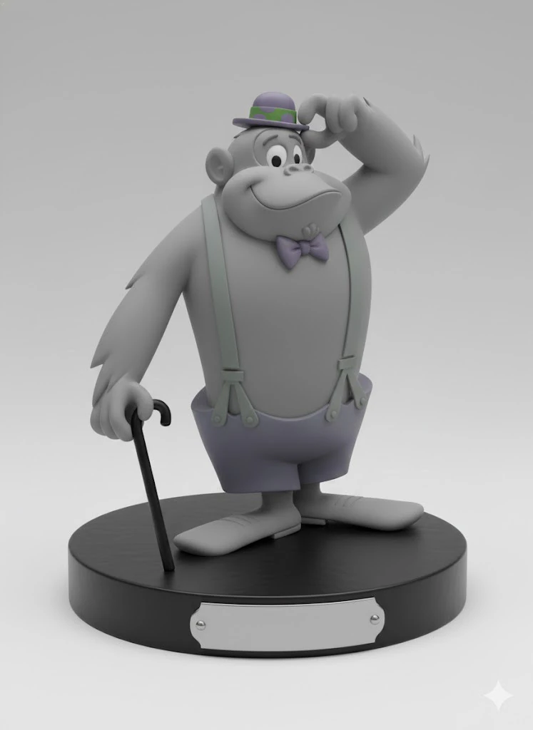 Bonecos 3d style manga anime maguila gorila caricato 3D Print Model .c4d .max .obj .3ds .fbx .stl .blend 