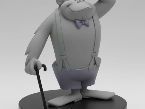 Bonecos 3d スタイル マンガ アニメ マギラ ゴリラ カリカート 3Dプリントモデル