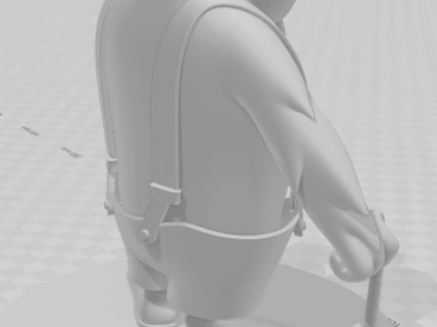 Bonecos 3d style manga anime maguila gorila caricato 3D Print Model