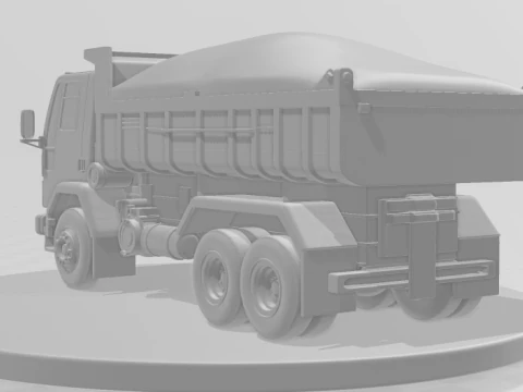 Bonecos 3d style manga anime truck race car pickup caricato 3D Print Model