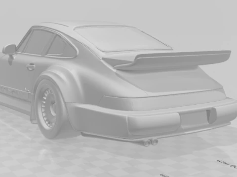 बोनकोस 3डी स्टाइल मंगा एनीमे ट्रक रेस कार पिकअप पोर्श कैरिकैटो 3D प्रिंट मॉडल