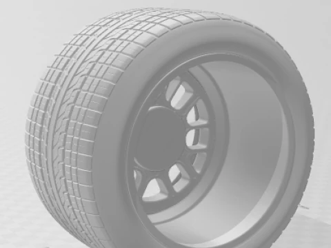 Bonecos 3d стиль манга аниме грузовик гоночная машина пикап шины дождь карикато 3D Принт Модель