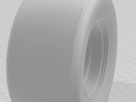 Bonecos 3d style manga anime truck race car pickup tyre slick nascar caricato 3D Print Model