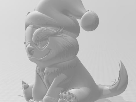 Bonecos 3d style manga anime mashup stitch e grinch caricato Modello di stampa 3D