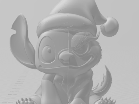 Bonecos 3d style manga anime mashup stitch e grinch caricato Modello di stampa 3D