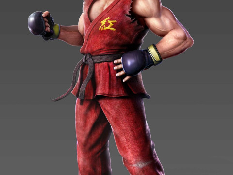 Bonecos 3d style manga anime paul tekken caricato Modello di stampa 3D