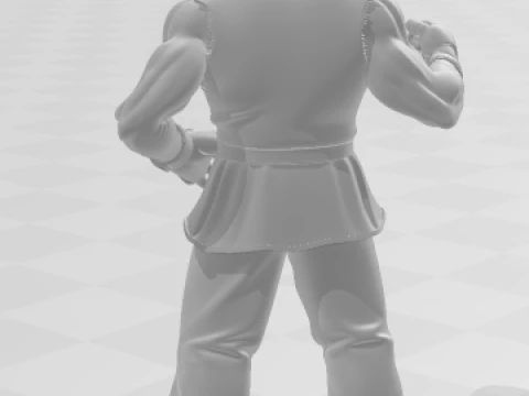 Manga anime gaya 3d Bonecos paul tekken karicato Model Cetak 3D