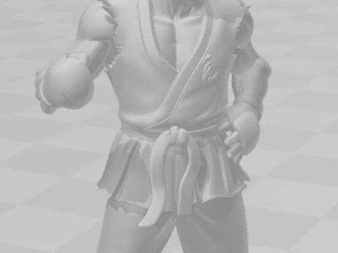 Manga anime gaya 3d Bonecos paul tekken karicato Model Cetak 3D
