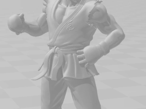 Manga anime gaya 3d Bonecos paul tekken karicato Model Cetak 3D