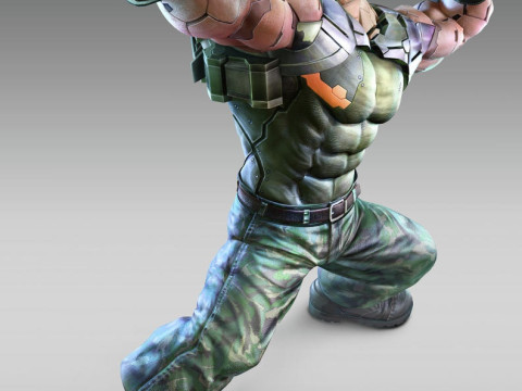 Bonecos 3d style manga anime jack tekken caricato Modello di stampa 3D