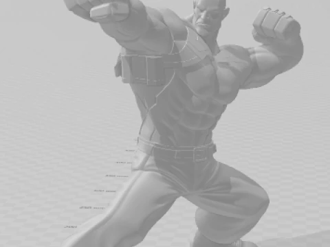 Bonecos 3d style manga anime jack tekken caricato 3D Print Model