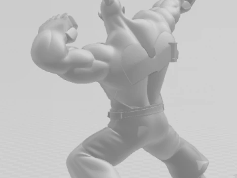 Bonecos 3d style manga anime jack tekken caricato 3D Print Model
