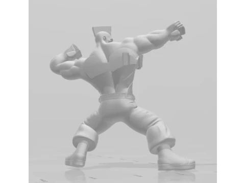 Bonecos 3d style manga anime jack tekken caricato 3D Print Model