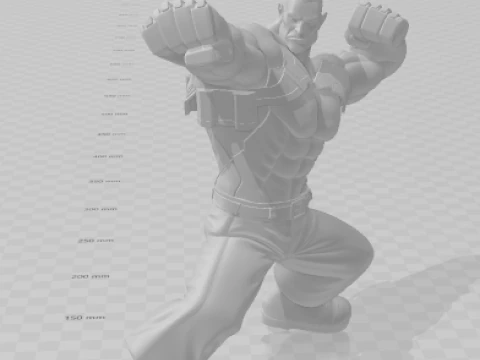 Bonecos 3d style manga anime jack tekken caricato 3D Print Model