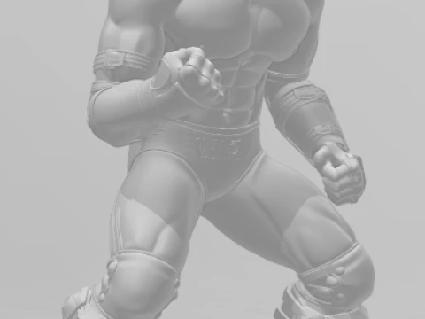 Bonecos 3d style manga anime king tekken caricato 3D Print Model