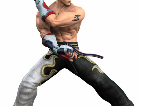 Bonecos 3d style manga anime jin tekken caricato Modello di stampa 3D