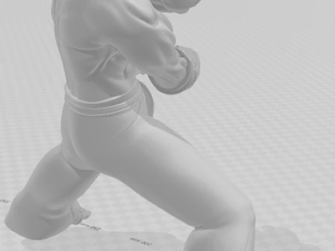 Bonecos 3d style manga anime jin tekken caricato 3D Print Model