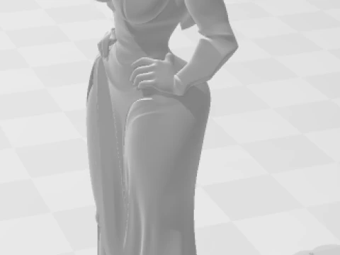 बोनकोस 3डी स्टाइल मंगा एनीमे जेसिका रैबिट्स कैरिकैटो 3D प्रिंट मॉडल