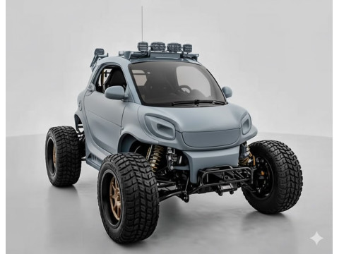 Bonecos 3d style manga anime car race rally 4x4 caricato Modello di stampa 3D