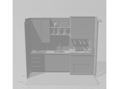 Bonecos 3d style manga anime houses casas objetos home appliances caricato 3D Print Model