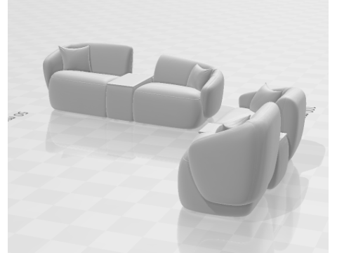 Bonecos 3d style manga anime houses casas objetos home appliances caricato 3D Print Model