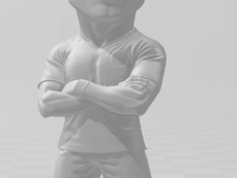 Bonecos 3d style manga anime cristiano ronaldo caricato 3D Print Model
