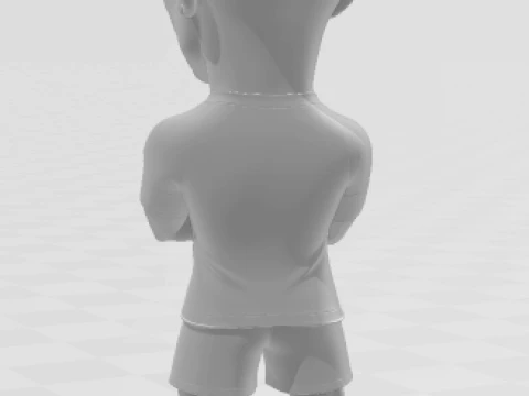 Bonecos 3d style manga anime cristiano ronaldo caricato 3D Print Model